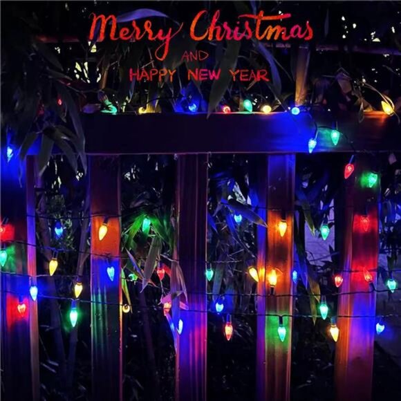 240 LED 78FT C6 Christmas String Lights, Long and Bright Fairy Lights Plug in - Picture 3 of 8